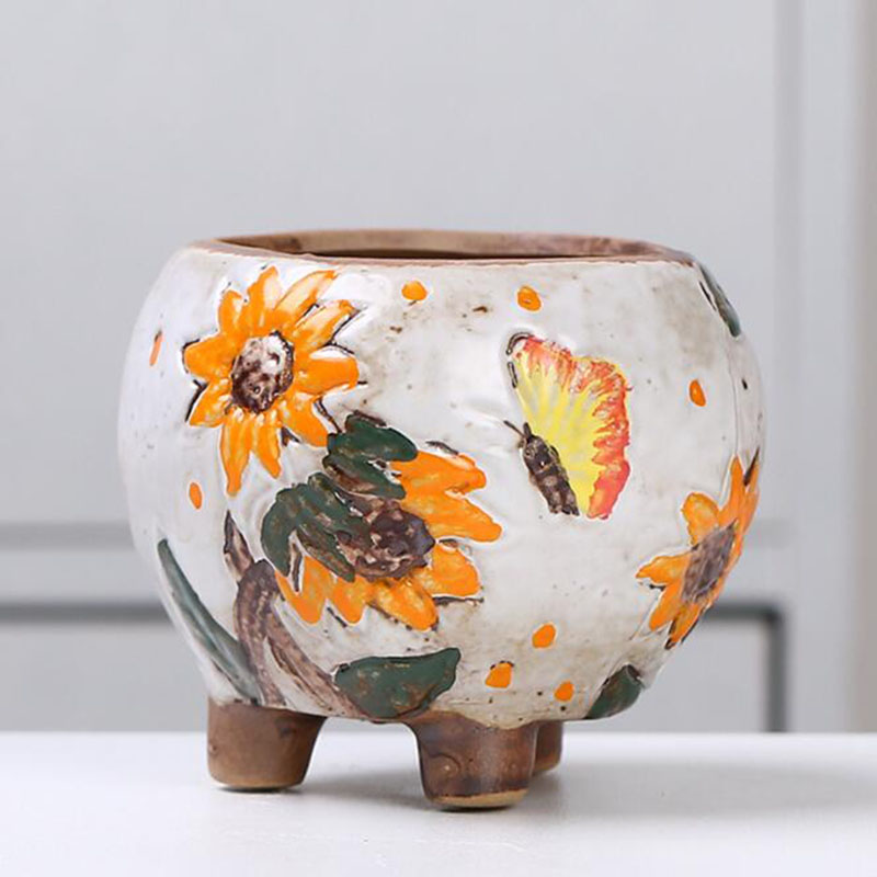 Korean Style Sunflower Pattern - Echeveria Succulent ulasan dan harga