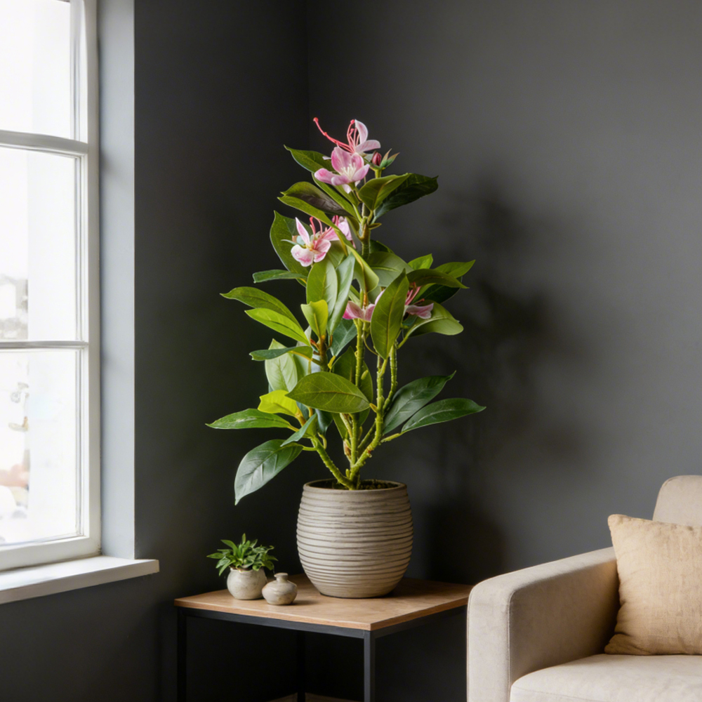 21-40cm Artificial Azalea Flow - Ficus Lyrata Tree ulasan dan harga