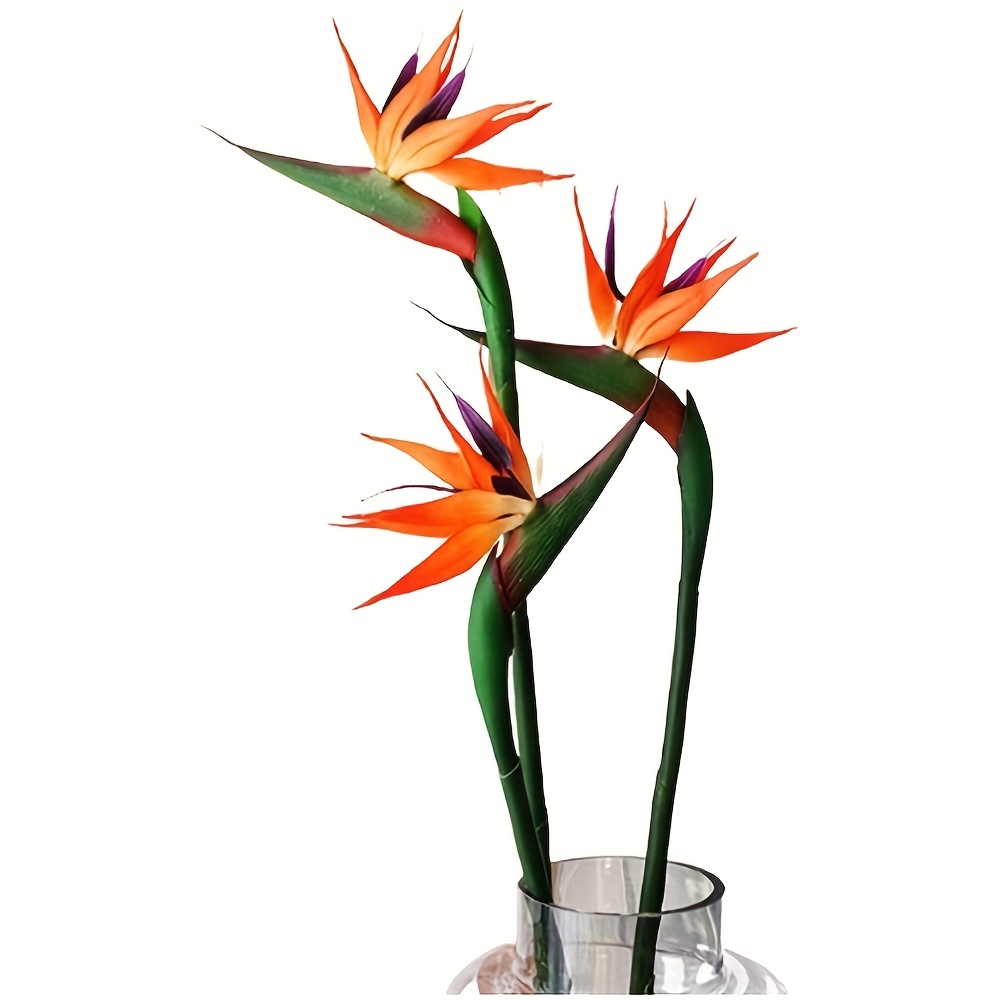 3Pcs Artificial Heaven Bird Fl - Bird Paradise Strelitzia ulasan dan harga