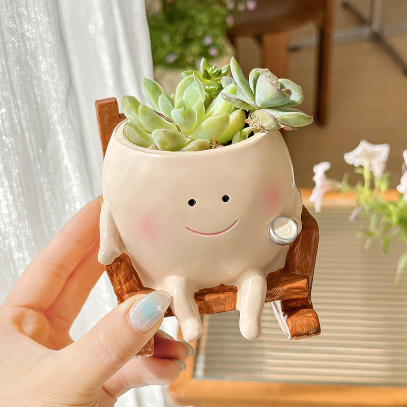 Stylish Cute Cartoon Ghost Res - Echeveria Succulent ulasan dan harga