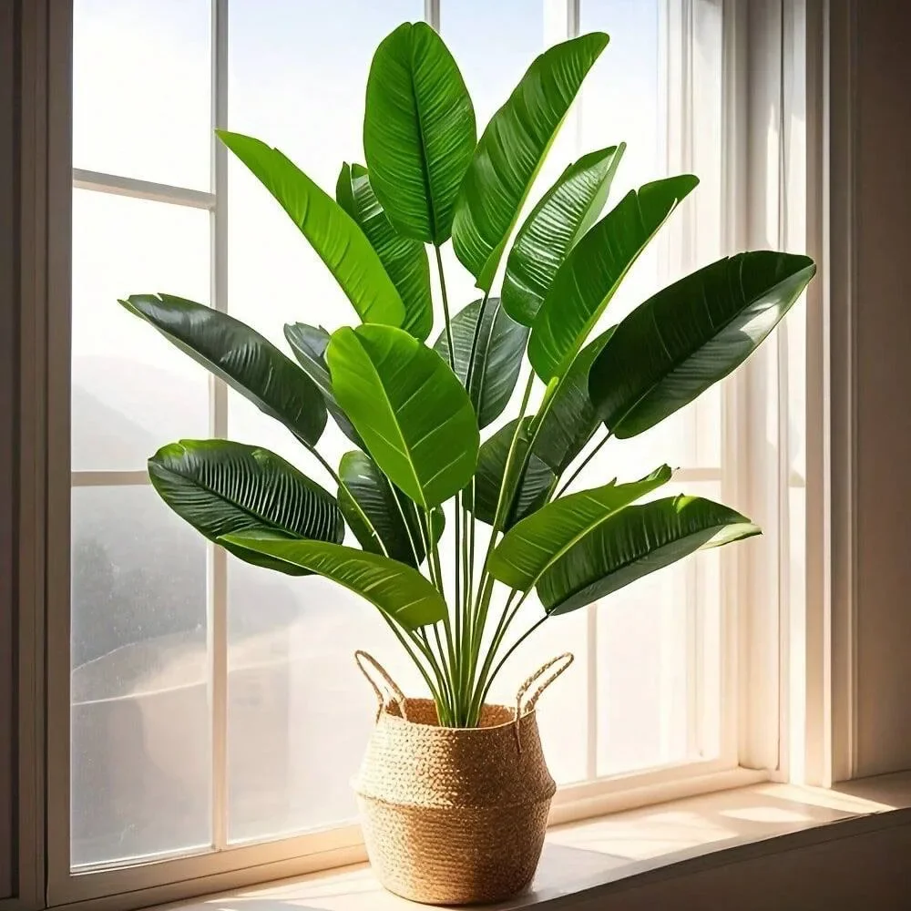 1pc 18 Leaves Artificial Plant - Ficus Lyrata Tree ulasan dan harga